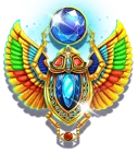 Scarab beetle premium symbol